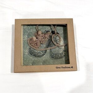Terra Traditions Vintage Baby Boots Art Photo Album